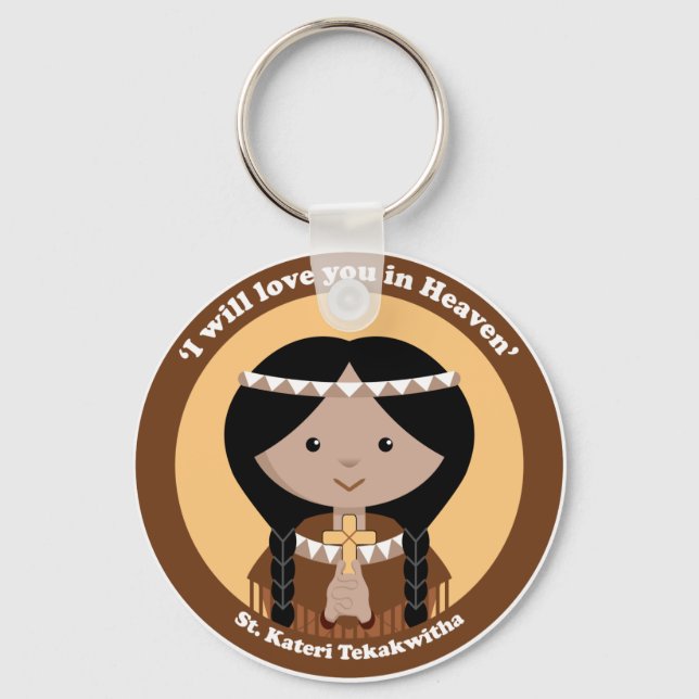Porte-clés St. Kateri Tekakwitha (Recto)