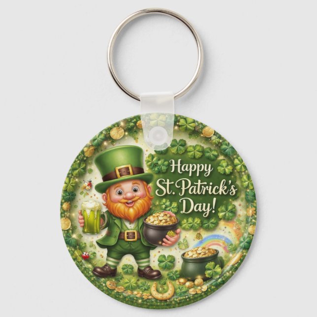 Porte-clés St. Patrick’s Day Leprechaun Keychain (Recto)