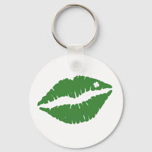 Porte-clés St Patrick's Day Lucky Shamrock Lips irlandais