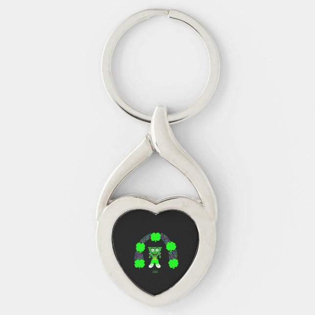Porte-clés St. Patrick's FrankenCheese Heart Keychain (Devant)