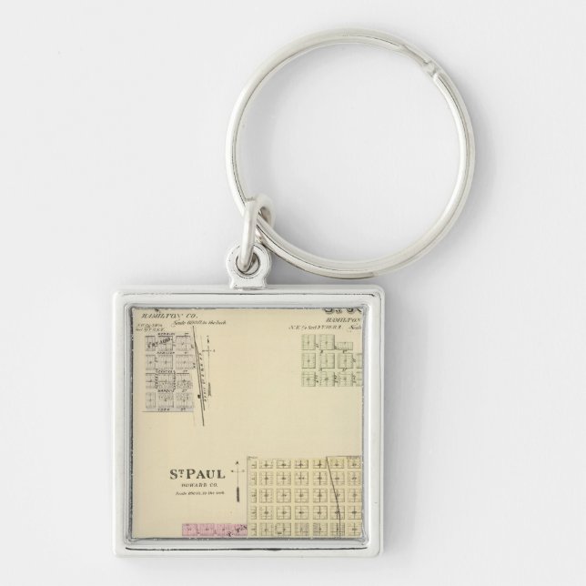 Porte-clés St. Paul, Marquette et St. Joe, Nebraska (Devant)