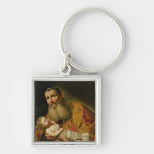 Porte-clés St Simeon présentant le Christ infantile