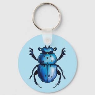 Porte-clés Stag Beetle QR Code Insect Art Entomologie