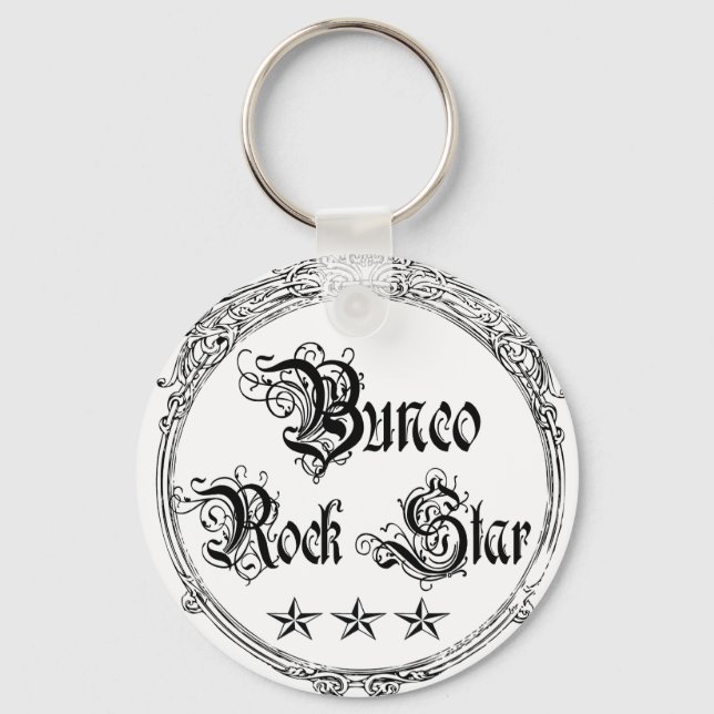 Porte-clés star du rock bunco (Recto)