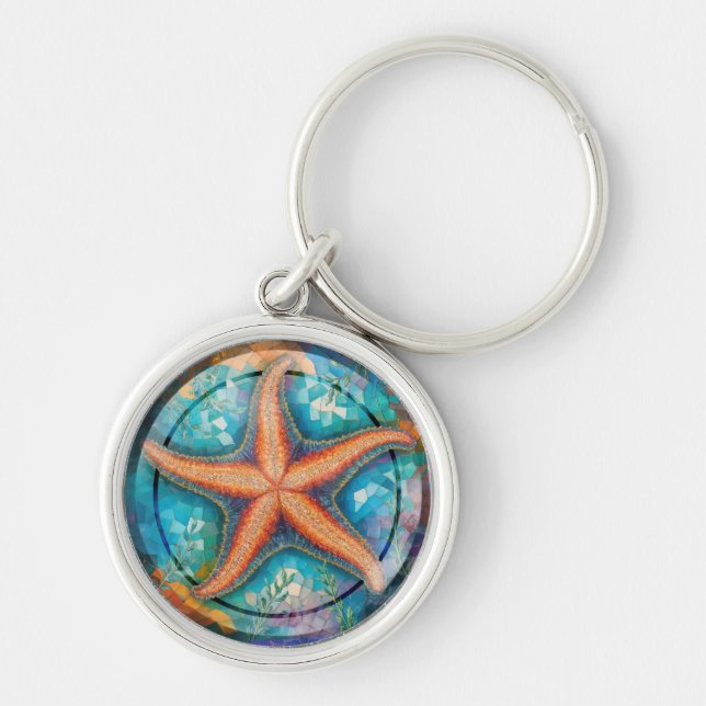 Porte-clés Starfish Keyring Mosaic Sea Collection (Devant)