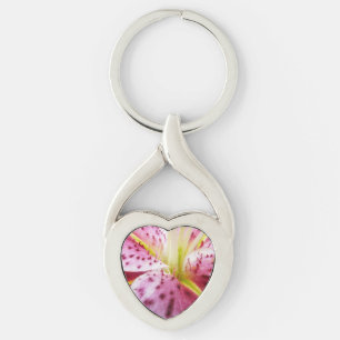 Porte-clés Stargazer Lily brillant Magenta Floral