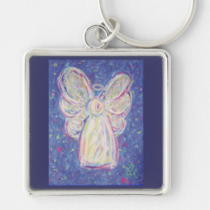 Porte-clés Starry Night Guardian Angel Art Custom Porte - clé