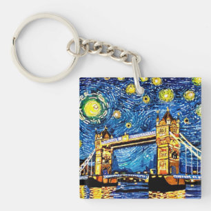 Porte-clés Starry Starry Night Londres Angleterre