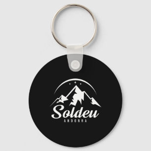 Porte-clés Station de ski de Soldeu Andorra Skiing Snowboardi