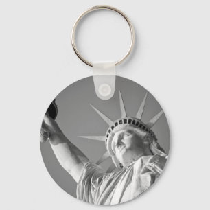 Porte-clés Statue blanche noire de la Liberté