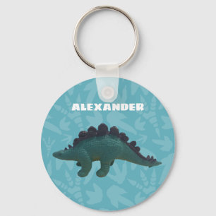 Porte-clés Stegosaurus Toy Dinosaur Blue and Green