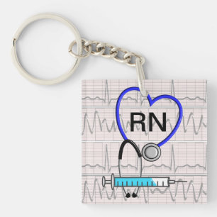 Porte-clés Stethoscope des infirmières autorisées