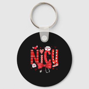 Porte-clés Stéthoscope d'infirmière de la Saint-Valentin Nicu
