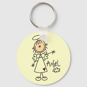 Porte-clés Stick Figure Angel T-shirts et cadeaux