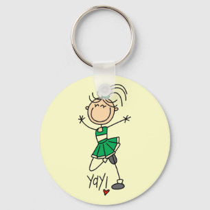 Porte-clés Stick vert Figure t-shirts et cadeaux de Pom-pom g