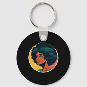 Porte-clés Sticker fille style pop art