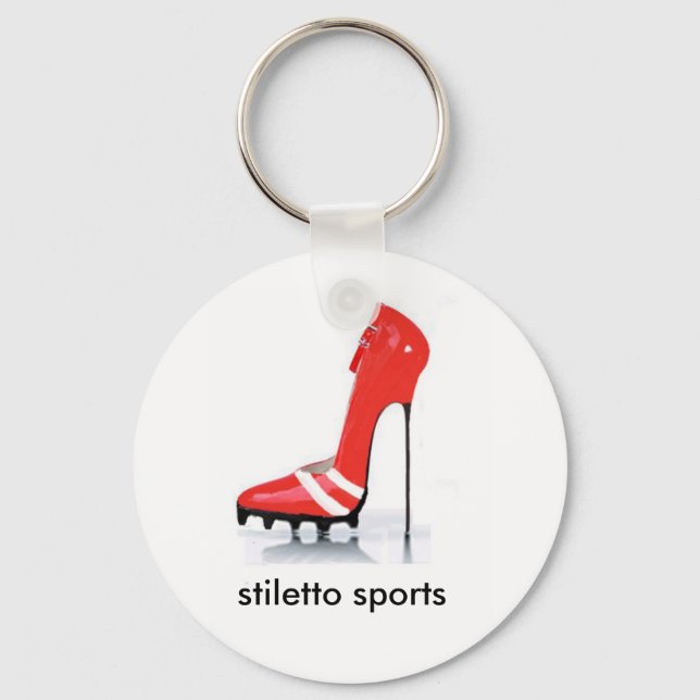Porte-clés stiletto rouge, stiletto sports (Recto)