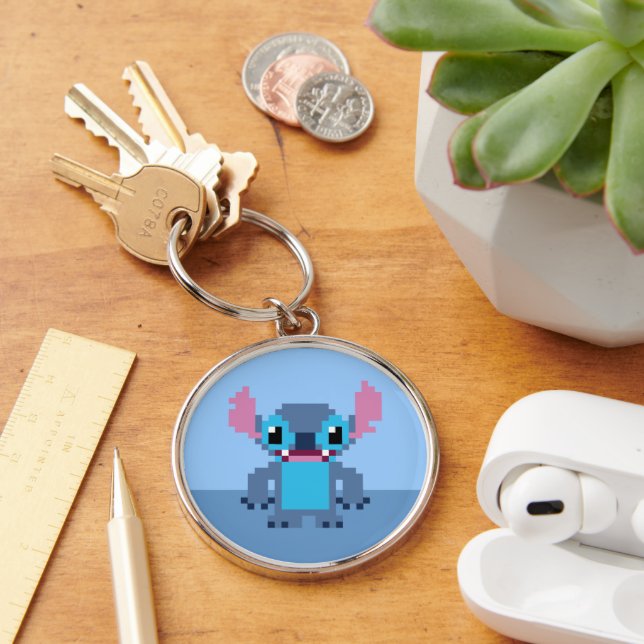 Porte-clés Stitch à 8 bits (Bureau)