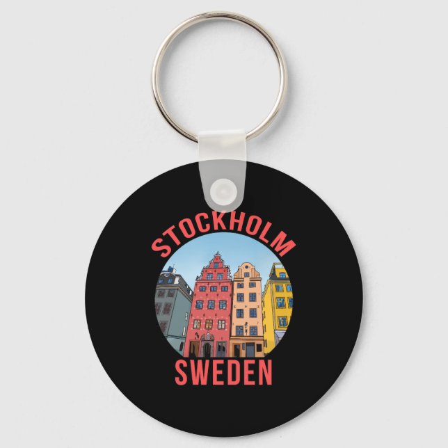 Porte-clés Stockholm Suède (Recto)