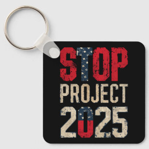 Porte-clés Stop Project 2025 Trump Biden Vintage