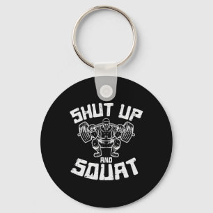 Porte-clés Stout d'entraînement Squat Funny Gym Powerlift Jou