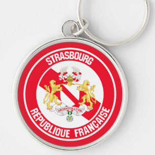 Porte-clés Strasbourg Round Emblem