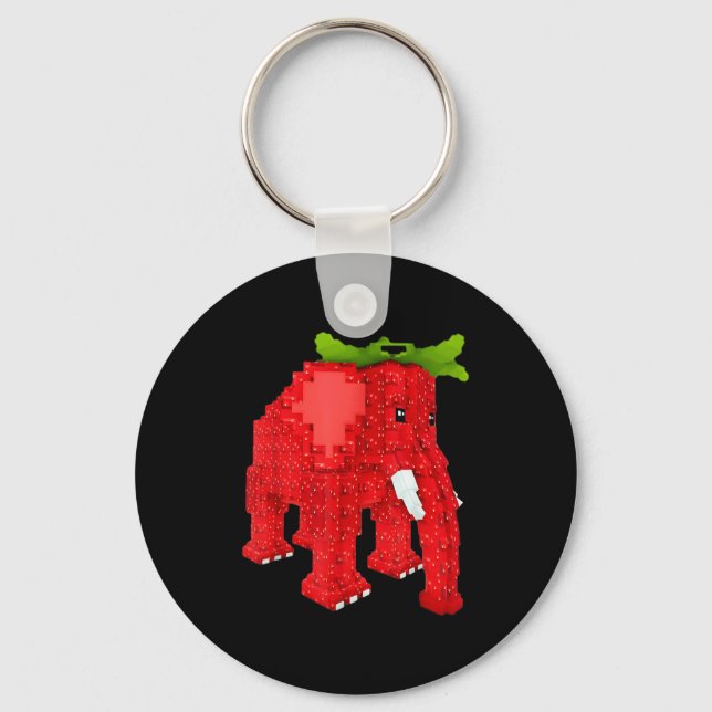 Porte-clés Strawberry Elephant  (Recto)