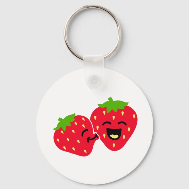 Porte-clés Strawberry Kiss (Recto)