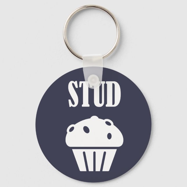 Porte-clés STUD Muffin Manly Tough Guy Funny Cadeau Bon regar (Recto)