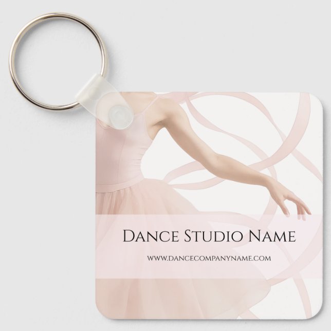 Porte-clés Studio de Danse Rose Tendre (Recto)