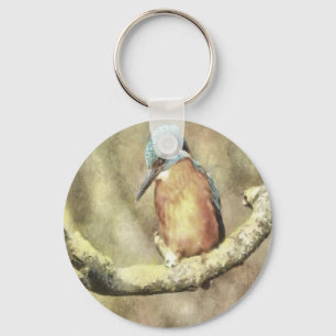 Porte-clés Stunning Kingfisher In Watercolor