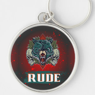 PORTE-CLÉS STYLE D'OURS RUDE
