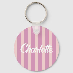 Porte-clés Styliste Joli coeur rouge Motif Monogramme cadeau