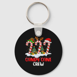 Porte-clés Sucre de canne Crew Noël drôle Famille Corresponda