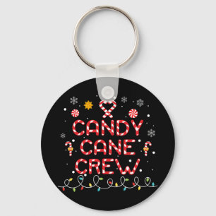 Porte-clés Sucre de canne Équipage jumelé famille bonbon Love