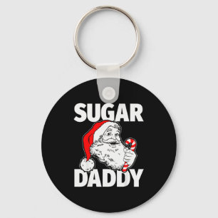 Porte-clés Sucre Vintage Papa Noël Canne en Bonbons Adulte C