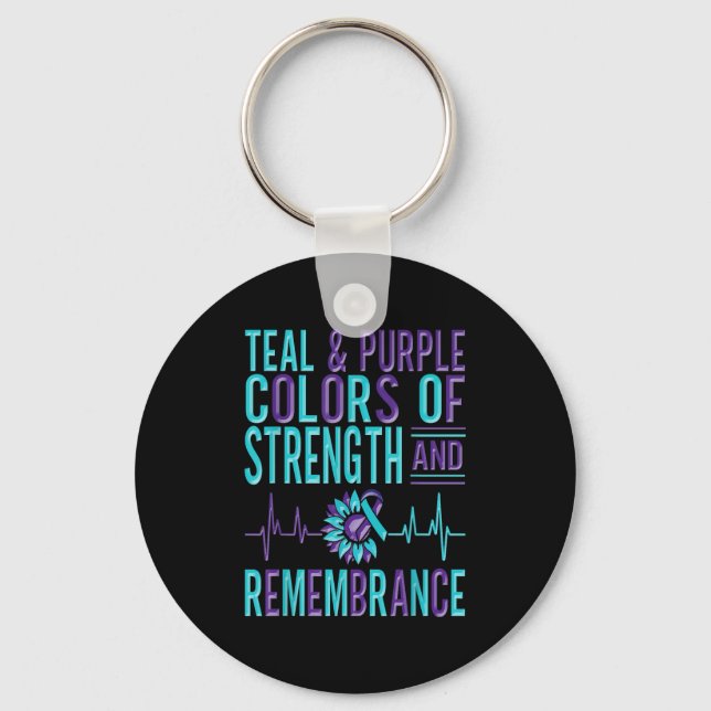 Porte-clés Suicide Awareness Suicide Prevention Suprt Survivo (Recto)
