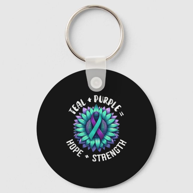 Porte-clés Suicide Awareness Suicide Prevention Suprt Survivo (Recto)