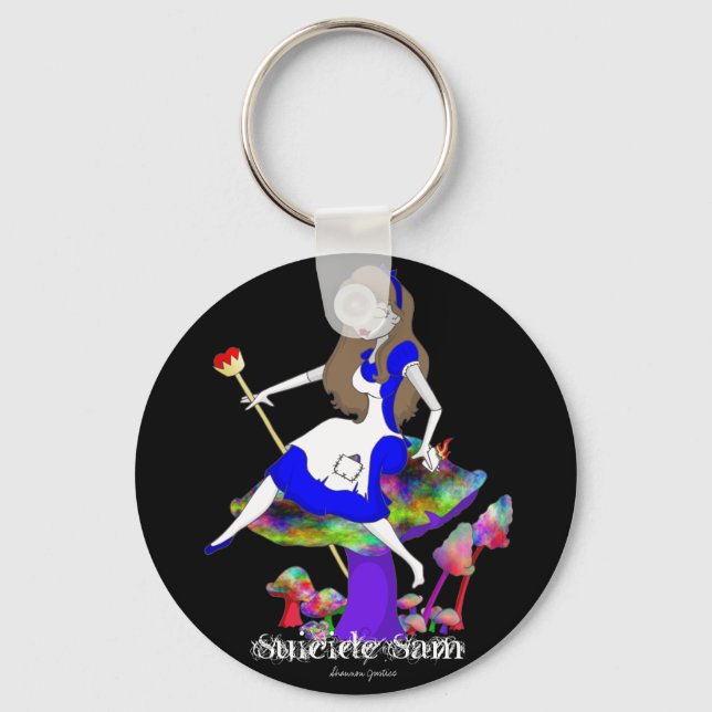 Porte-clés Suicide officiel Sam Merch Art par Shannon Justice (Recto)