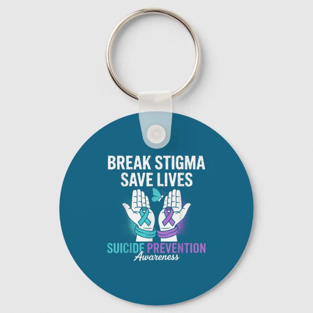 Porte-clés Suicide Prevention Suprt Break Stigma Suicide Awar (Recto)