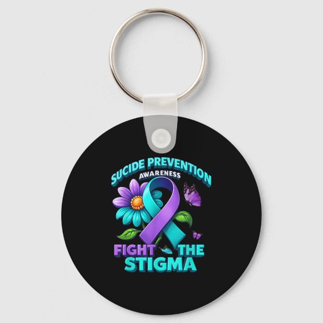 Porte-clés Suicide Prevention Suprt Fight Stigma Suicide Awar (Recto)