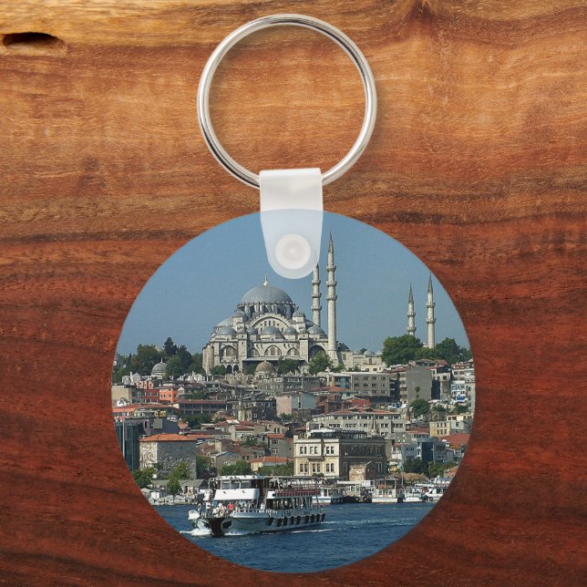 Porte-clés Sultan Ahmed & Istanbul panorama, Turquie (Recto)