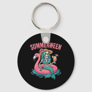 Porte-clés Summerween Mermaid Skeleton Beach Flamant rose Hal