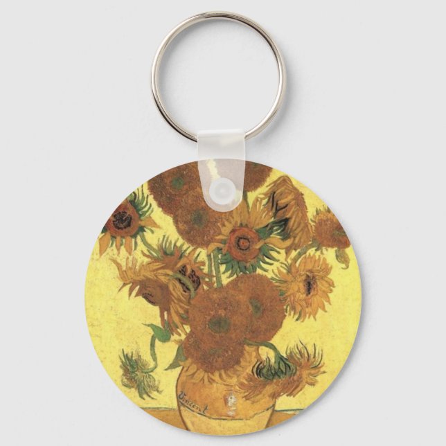 Porte-clés Sunflowers par Van Gogh (Recto)