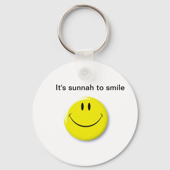 Porte-clés Sunnah sourit (Recto)