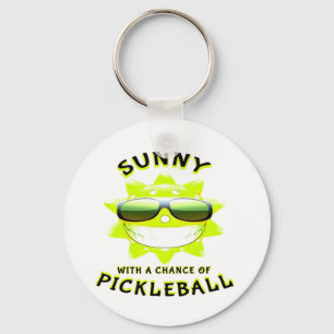 Porte-clés Sunny avec une chance de PickleBall