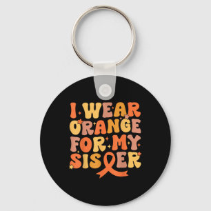 Porte-clés Super Je Porte Orange Pour Ma Soeur Leucémie Cance