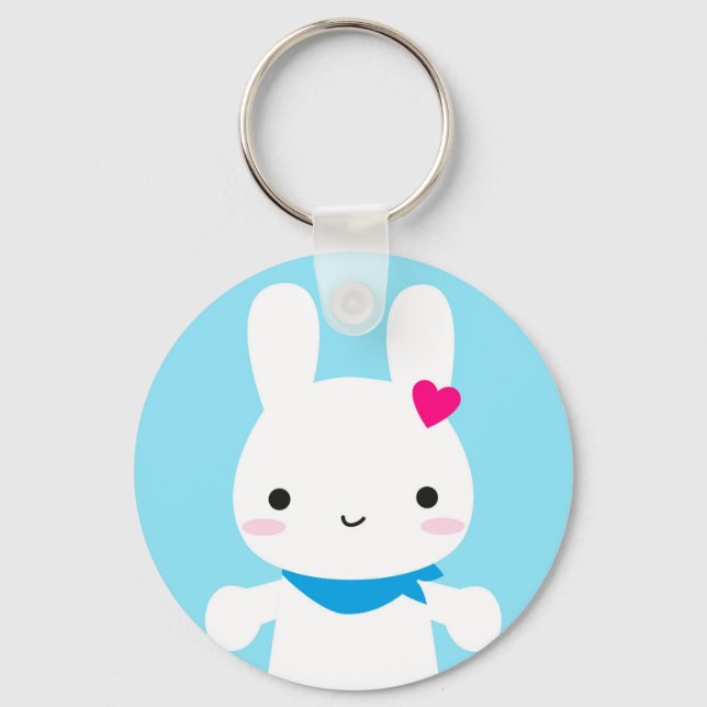 Porte-clés Super mignonne Kawaii Bunny (Recto)
