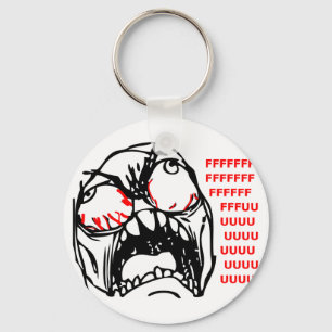 Porte-clés super rage face mème rofl