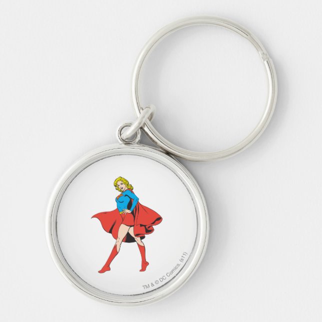Porte-clés Supergirl frappe un poteau (Devant)